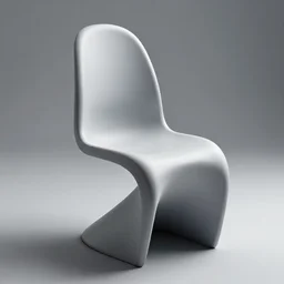 a smooth chair made out of xymantrop high - tech material to fit the human form