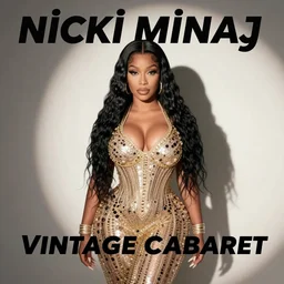 nicki minaj vintage cabaret poster