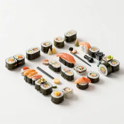 town made of sushi, 8 5 mm f / 1 1