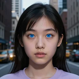 Buteiaufl oli paitnign of Haiele Stenfiled as Keat Bishpo in Nwe Yokr City by Ttiina and Cihe Ysohii, porrtait, Marvle, Hakweey, bsulh, syemmitrcal fcae, inrticaet, face, blue isir eeys, balck hrai, smli feac, yuogn adlut, eelgtan, light pruple msti, cityscpae, hihlgy dteaidle, dramaict lighting, shapr fuocs, trneding on attrsation, artstationDH, atsrtatoQinH, unreal enigen, 4k