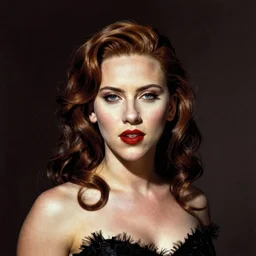 frank frazetta portrait of scarlett johansson as poison ivy