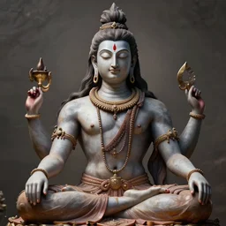 lord shiva, meditating, fine details, art by furio tedeschi, perfect faces, photorealism, octane render, subtle shadows, hyper detailed
