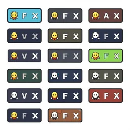 vfx spritesheet!!!!!, indie game, bundle, game resourcers, spritesheet game jam by stanley artgem lau, krenz cushart and artem demura, art set