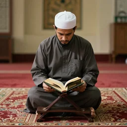a man not reading the quran