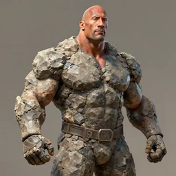 beautiful cottagecore Dwayne Johnson as The Rock is made entirely out of jagged rock material, highly detailed, digital painting, artstation, concept art, smooth, sharp, focus, illustration, art by artgerm and greg rutkowski