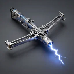 lightning bolt crossbow made by hugo boss, hyper detailed, intricate, 8 k
