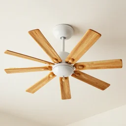 a ceiling fan made of breadsticks