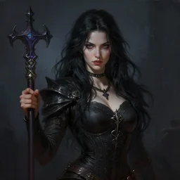 Tabaxi :: Rogue, pretty, beautiful, DnD character art portrait, black hair, necromancy, matte fantasy painting, masterpiece, 8k, DeviantArt Artstation, by Jason Felix by Steve Argyle by Tyler Jacobson by Peter Mohrbacher, cinematic lighting.
