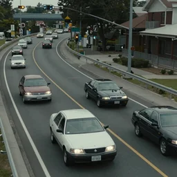 Minority Report The Movie, vehicles on elevated roadways,