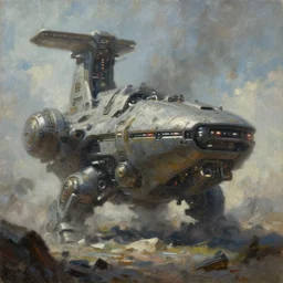 concept art science fiction, cinematic shot, oil painting by jama jurabaev, extremely detailed, brush hard, artstation, for aaa game, high quality, brush stroke