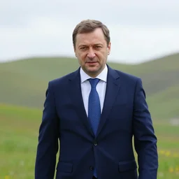 medvedev travels to georgia, photo in color