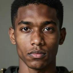 a dark - skinned young man with short black hair, big brown eyes, medium sized nose and stubble as a dnd knight, closeup portrait by gaston bussiere, j. c. leyendecker, craig mullins, symmetry!!, realistic face