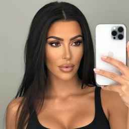 Kim Kardashian selfie for Twitter likes