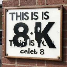 sign saying this is cool and this is for you caleb 8k, detailed, photorealistic