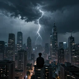 calm before the storm in the cyber city, 8 k uhd, unreal engine, octane render in the artstyle of finnian macmanus, john park and greg rutkowski