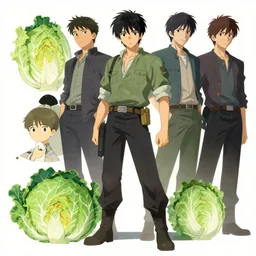 character concept art for [ commando cabbage ] trending on pixiv fanbox, painted by gaston bussiere, makoto shinkai, akihiko yoshida, gaston bussiere, craig mullins