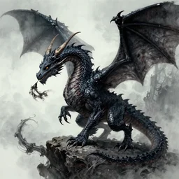 ghost dragon by greg rutkowski