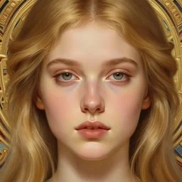 beautiful face! portrait of young woman blessed with ever - increasing physical and mental perfection, realism, blonde hair, perfect face!! intricate, elegant, highly detailed, vision of holy perfection!! digital painting, artstation, concept art, smooth, sharp focus, illustration, humanity, art by artgerm and greg rutkowski and alphonse mucha