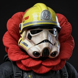 fireman rose - flower, portrait, highly detailed, starwars, trending on artstation, characterdesign, sharp focus, illustration, digital matte painting, art by greg rutkowski