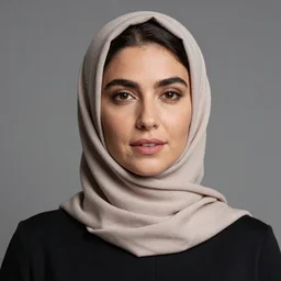 A portrait of actress Ester Expósito from Elite is wearing a hijab  , high quality, fully detailed, 4k