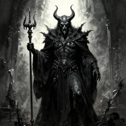 an amazing masterpiece of art by gerald brom, Zdzisław Beksiński, the dark lord