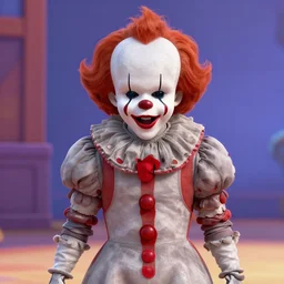 Pennywise As seen in Pixar animated movie Up 4K quality super realistic