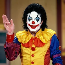 “ michael jackson as bozo the clown”