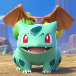 tom bagshaw, pokemon bulbasaur portrait pixar style