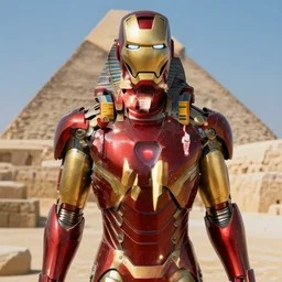 the original iron man discovered as an artifact in egypt, uncovered from 5 9 6 bc