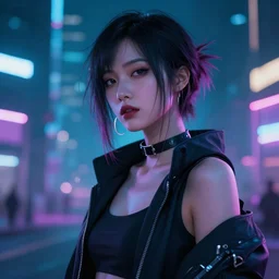 cyberpunk woman