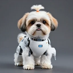 Stylized Professional Photograph of a Robot Shih Tzu
