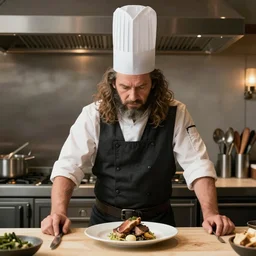 Conan the barbarian as a top chef