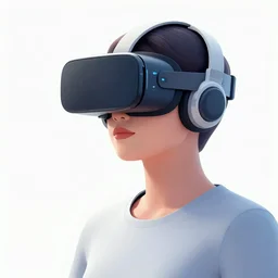 a beautiful digital illustration a futuristic it worker in a vr helmet jacked into a blade server, by jamie hewlett