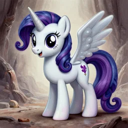 my little pony drawn by h. r. giger, a digital art, very detailed, in style of h. r. giger