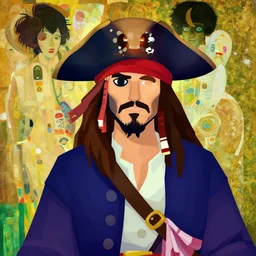 painting jack the pirate on sea of thieves game avatar hero smooth face median photoshop filter cutout vector behance hd by jesper ejsing, by rhads, makoto shinkai and lois van baarle, ilya kuvshinov, rossdraws, illustration, art by ilya kuvshinov and gustav klimt