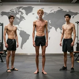 Bodybuilders hunt skinny people around the world