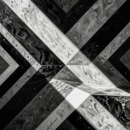 black and white geometric pattern