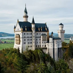 a photo of a castle covered by nature, cinematic, very detailed, 8 k uhd, mountains in the horizon