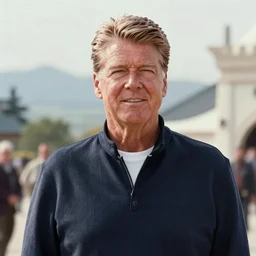 realistic still of ronald reagan in whiterun, amazing details, 8 k, 8 5 mm, f. 1 4, beautiful composition