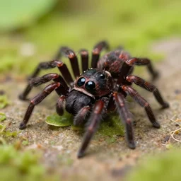the cutest little spider, chibi, smol