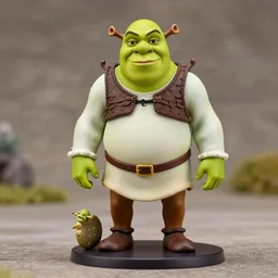 anime nendoroid figurine of shrek, fantasy, figurine, product photo