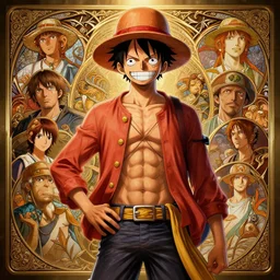 highly detailed vfx portrait of monkey d. luffy, stephen bliss, greg rutkowski, loish, rhads, beeple, makoto shinkai, lois van baarle, ilya kuvshinov, rossdraws, tom bagshaw, alphonse mucha, global illumination, detailed and intricate environment, intricate, elegant, highly detailed, digital painting, artstation, sharp focus, illustration, art by artgerm and greg rutkowski, stanley kubrick, best of behance, cinematic lighting,