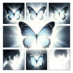 a butterfly cult minimalist comics, behance hd by jesper ejsing, by rhads, makoto shinkai and lois van baarle, ilya kuvshinov, rossdraws global illumination ray tracing hdr radiating a glowing aura