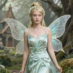 a beautiful faerie wearing a silk dress, in a lord of the rings scenery landscape, detailed, rainbowshift, by maxfield parrish, alphonse mucha, brian froud