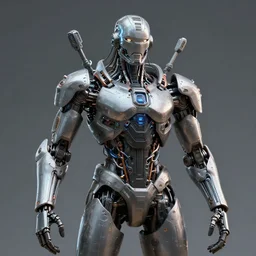 cyborg hindu godbody, cyberpunk, ultra high tech, hyper detailed, coherent, cohesive, realistic, far shot