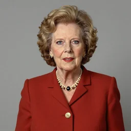 Margaret Thatcher in a boob tube, trending on artstation, hyperrealism