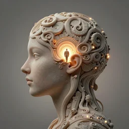open mind is key to unlocking the inner divine self who is all that there is hyperdetailed surrealism
