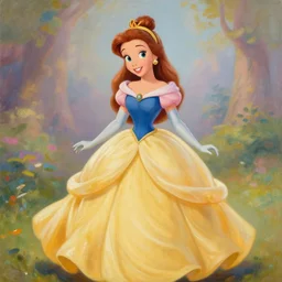 a beautiful painting of a disney princess