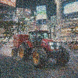 a farm tractor drifting in Need For Speed Underground. cinematic, night, Shibuya Crossing