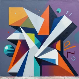 Miami Florida painting by Sachin Teng, asymmetrical, Organic Painting , Hard Light and long shadows Matte Painting,  geometric shapes, hard edges, graffiti, street art:2 by Sachin Teng:4